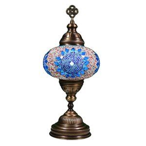 Handmade 14" Turkish Mosaic Table Lamp Bedside Night Lamp BSC4